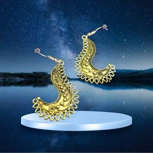 Duufin Women's Bohemian Vintage Drop Dangle Design Gold Earrings